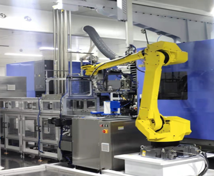Injection molding robot loading and unloading equipment