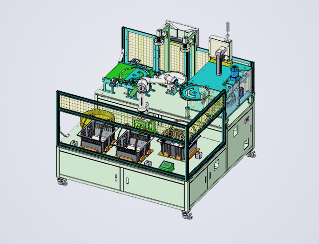EFF automatic drilling and load into box machine